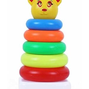 Teddy Rings for Kids 5 pcs Multi Color (Pack of 1)