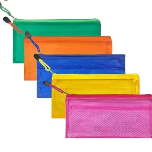 Multipurpose Waterproof Zipper Pouches /Pen Pencil Case/Stationery Storage Bags/Cosmetic Pouch/Travel Organizer (Multicolour)