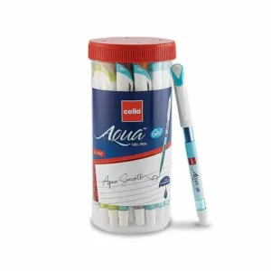 Cello Aqua Gel Pen, Blue (Pack of 1)